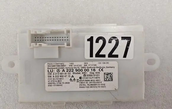 Mercedes-Benz C W205 Keyless system antenna A2229000016