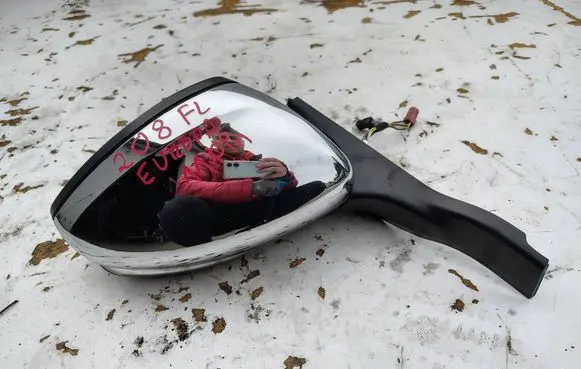 Peugeot 208 I Front door electric wing mirror 