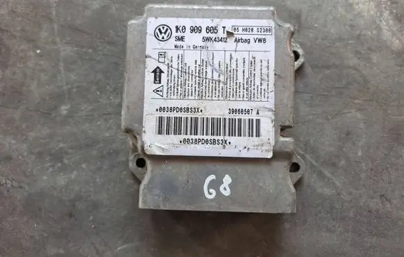 Volkswagen Jetta V Airbag control unit/module 1K0909605T 5WK43412 0038PD0SBS3X