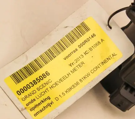 Renault Megane III Mass air flow meter 8200682558B