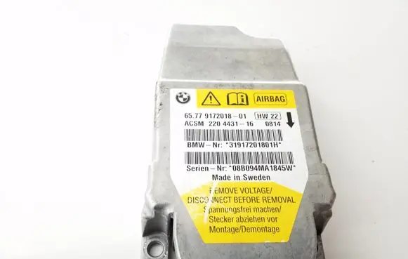 BMW 5 E60 E61 Airbag control unit/module 6577917201801 9172018