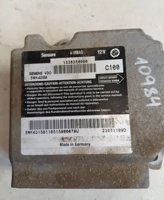 Fiat Ducato Airbag control unit/module 1336356080 23051109D 5WK43158