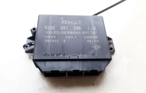 Renault Laguna II Parking PDC control unit/module 8200051286