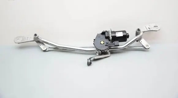 Front wiper linkage and motor