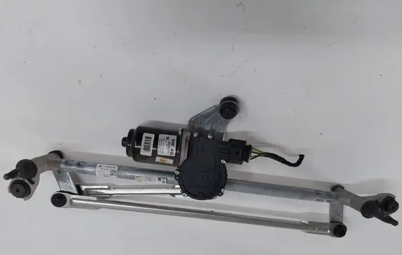 Front wiper linkage and motor