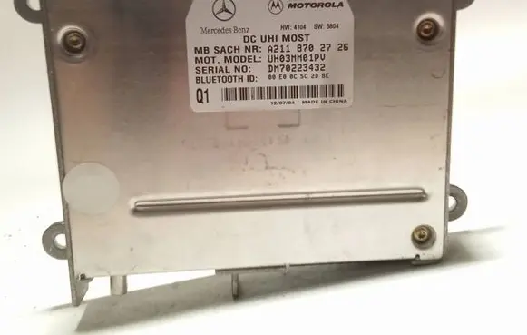 Mercedes-Benz E W211 Bluetooth control unit module A2118702726 DM70223432