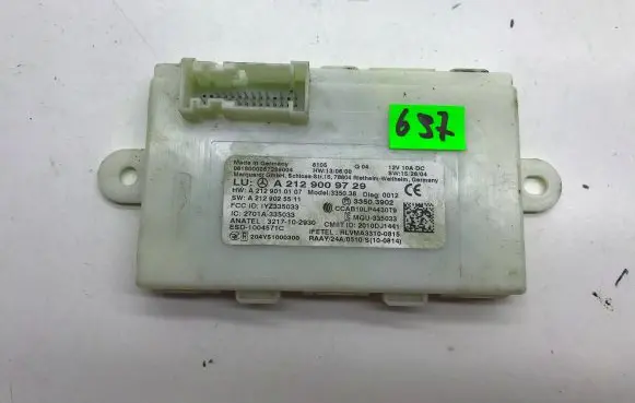 Mercedes-Benz GLE (W166 - C292) Keyless (KESSY) go control unit/module A2129010107 1YZ335033
