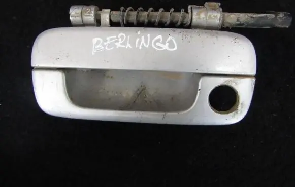 Citroen Berlingo Front door exterior handle 9621858877