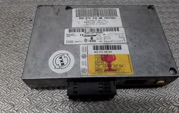 Audi A6 S6 C6 4F Bluetooth control unit module 4E0910336MX