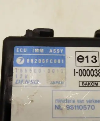 Subaru Forester SF Engine ECU kit and lock set 88205FC001 1555000012 96110570