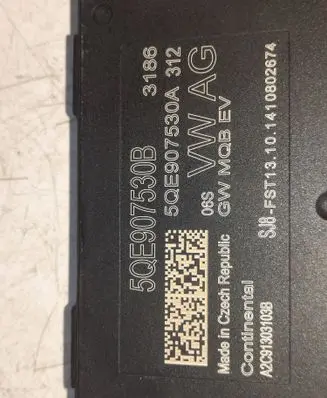 Volkswagen e-Golf Gateway control module 5QE907530B 5QE907530A A2C91303103B