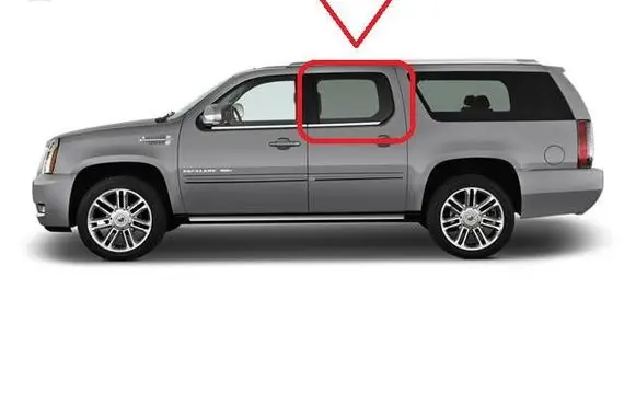Cadillac Escalade Rear door window glass 