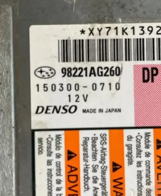 Subaru Legacy Airbag control unit/module 98221AG260 1503000710 XY71K1392