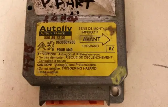 Peugeot Partner Airbag control unit/module 550897200 9638604280