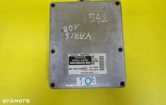 Toyota Yaris Engine control unit/module 89661-52082 211000-5992