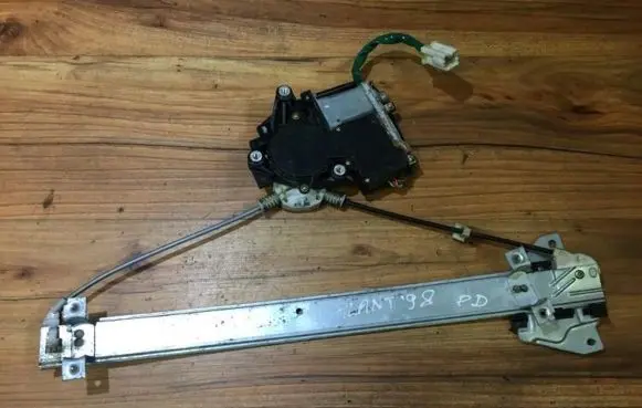Sliding door window regulator with motor