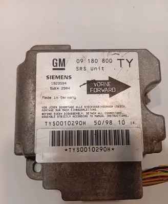 Opel Zafira A Airbag control unit/module 09180800 1923594 5WK42904