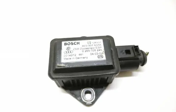 Audi A4 S4 B6 8E 8H ESP acceleration yaw rate sensor 8E0907637A 0265005245 0014972