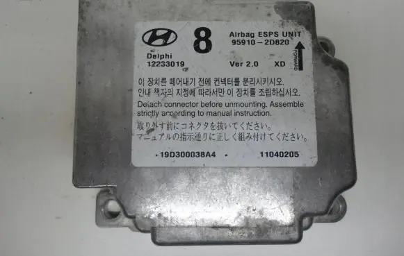 Hyundai Elantra Airbag control unit/module 95910-2D820