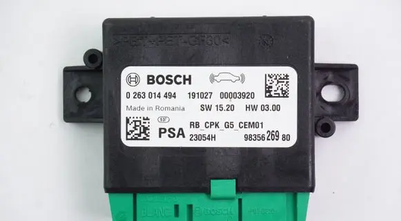 Peugeot 3008 I Parking PDC control unit/module 9835626980 0263014494