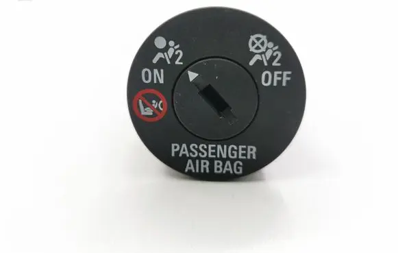 Passenger airbag on/off switch