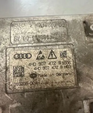 Audi A6 S6 C7 4G LED ballast control module 4H0907472B 0099089L