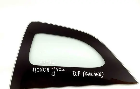 Rear vent window glass