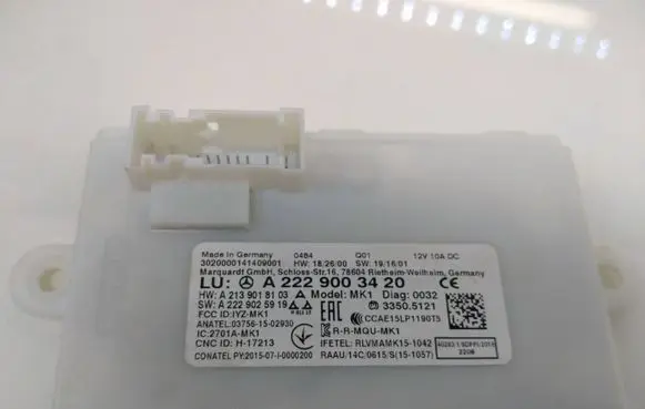 Mercedes-Benz EQC Keyless (KESSY) go control unit/module A2229003420 A2139018103 A2229025919