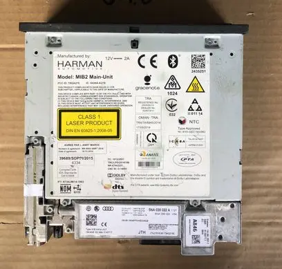 Volkswagen Tiguan MMI control unit 5NA035022A 746FF7B02F3F 746FF7B02F3E