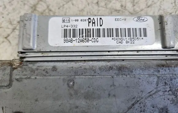 Ford Focus Engine control unit/module 98AB12A650CDG CAD8K22