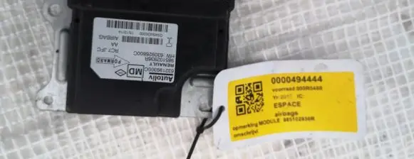 Renault Espace V (RFC) Airbag control unit/module