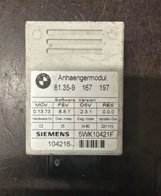 BMW 7 E65 E66 Tailgate/trunk control unit/module 61359167197 104216 5WK10421F
