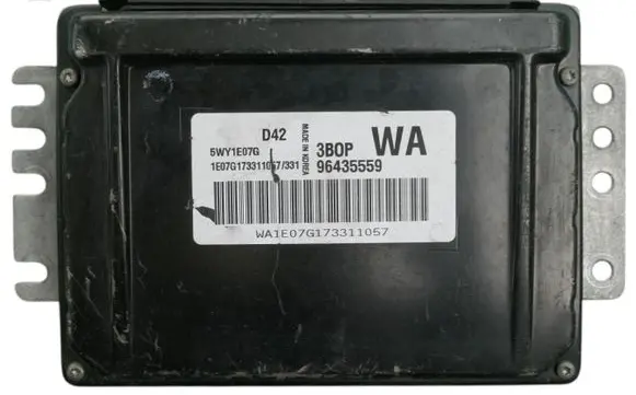 Chevrolet Aveo Engine control unit/module ECU SIEMENS 96435559 5WY1E07G