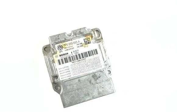 Volkswagen Touareg II Airbag control unit/module 7P0959655A 0285010533