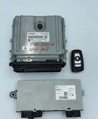 BMW 5 F10 F11 Engine ECU kit and lock set 8513250 0281017648