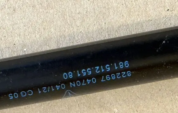 Porsche 911 992 Tailgate strut 98151255180