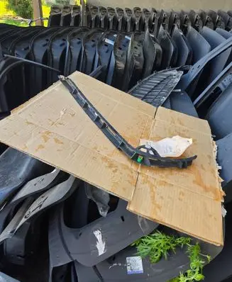 Opel Astra G Rear bumper mounting bracket 93240874