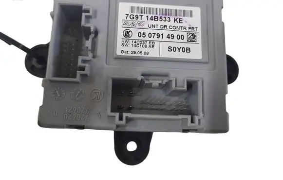 Jaguar XF X250 Door control unit/module 7G9T14B533KE 0507914900 14C237EB