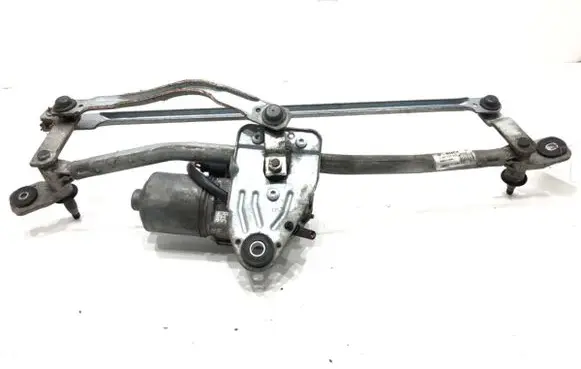 Front wiper linkage and motor