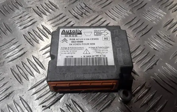 Peugeot Partner Airbag control unit/module 603602500