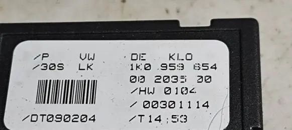 Seat Altea Steering angle sensor 1K0959654 00301114 00203500