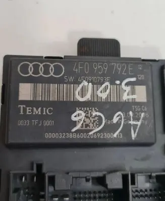 Audi A6 S6 C6 4F Door control unit/module 4F0959792E 0033TFJ0001 4F0910793E