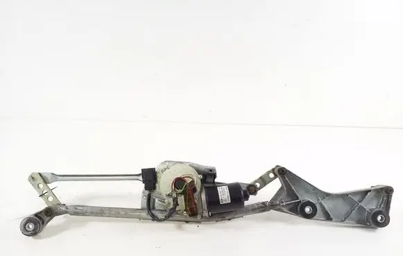 Front wiper linkage and motor