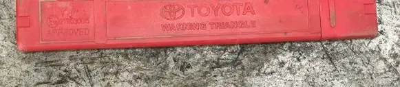 Toyota Corolla Verso E121 Emergency warning sign 