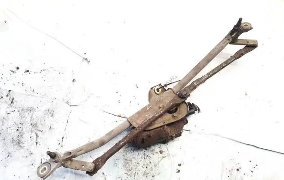 Front wiper linkage and motor