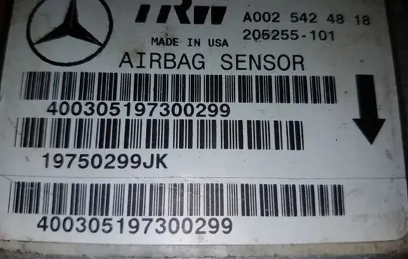 Mercedes-Benz ML W163 Airbag control unit/module A0025424818