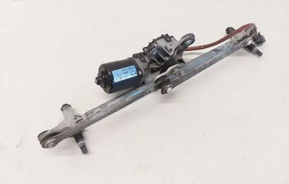 Front wiper linkage and motor