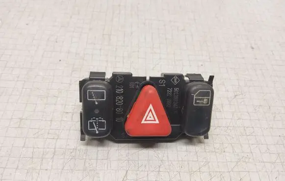 Mercedes-Benz E W210 Hazard light switch 2108208010 501280347 72333992