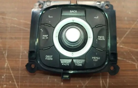 Renault Laguna III Multifunctional control switch/knob 253b00345r
