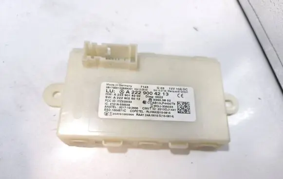 Mercedes-Benz S W222 Keyless (KESSY) go control unit/module A2229004213 A2229025012 A2229018202